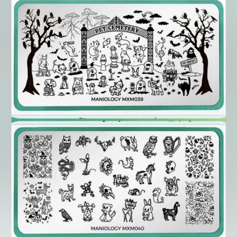Maniology Pet Cemetery Nail Art Plates